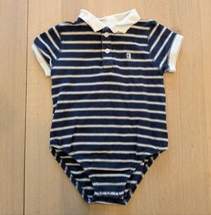 Country Road Navy and White Striped Bodysuit